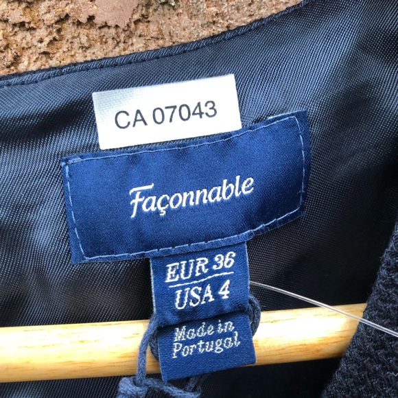 BNWT 🇫🇷 Faconnable Cotton Sheath Dress (made in Portugal) - Picture 5 of 6